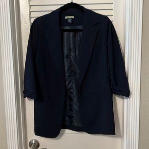 Navy Blue Blazer - 3/4 sleeve length